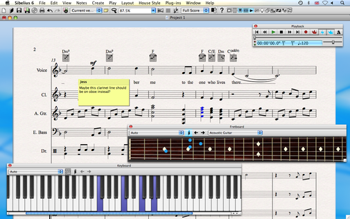 Sibelius (the music notation software)